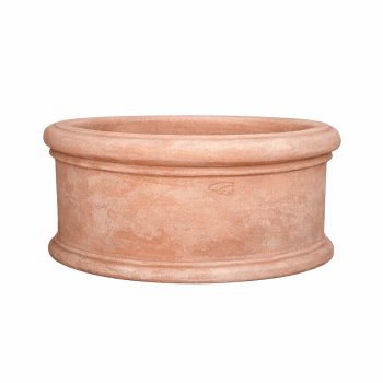 Klassischer, schlichter Wandtopf aus Impruneta-Terracotta